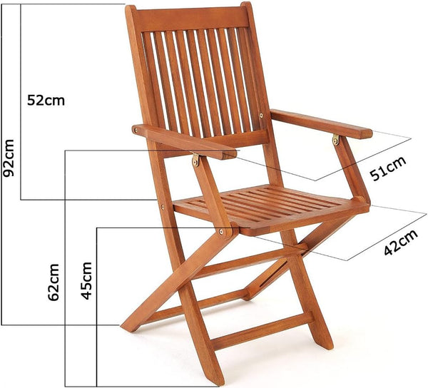 Hochwertige 5-teilige Sitzgruppe aus Akazienholz für Ihren Garten-Skandinavische Möbel
