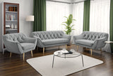 Sofa - Moderne Sofa Set 3+2+1 - Skandinavische Deko Polstersofa - Pirs Zwei Loungesofas und Sessel - Sechs Personen Flaschengrün-Skandinavische Möbel